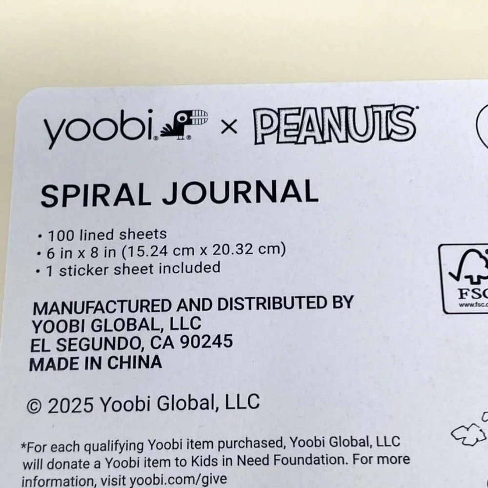 Yoobi Peanuts 6